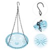 Gatuida Hanging Bird Feeder Bowl with Iron Chain Durable Weather