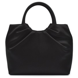 Plex Formal Bag, Tuck Round Tote Handbag, For Ceremonial Occasions, Schools, Occasions, Black, Black