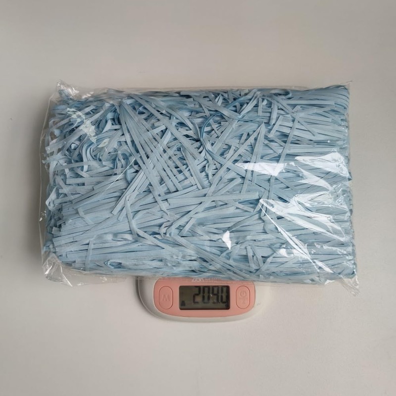 200g Blue Shredded Tissue Paper For Gift Boxes & Hampers,