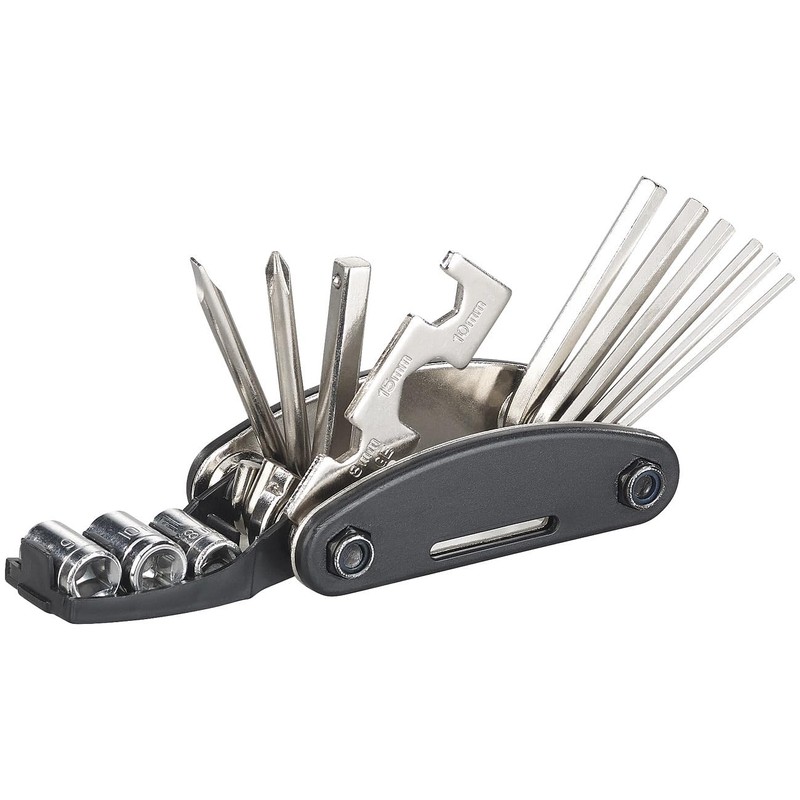 Semptec Urban Survival Technology 2er-Set 16in1-Fahrrad-Multitool-Werkzeug, Reifen-Reparatur-Set, Tasche
