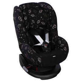 Dooky Seat Cover/Protector, Universal Size, Fits Most Baby Car Seats with 3- and 5-Point Belt System, 95 Percent Cotton, 5 Percent Lycra, Easy to Install and Wash, Group 1+ yr, Black Romantic Leaves