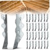 ORFOFE 20pcs Joist Hangers Face Mount Hurricane Ties for Wood