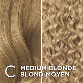 L'Oreal Paris Excellence Crème Permanent Hair Color, C Medium Blonde, 100% Grey Coverage, Hair Dye, 1 EA (Packaging May Vary)