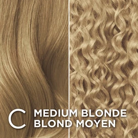 L'Oreal Paris Excellence Crème Permanent Hair Color, C Medium Blonde, 100% Grey Coverage, Hair Dye, 1 EA (Packaging May Vary)