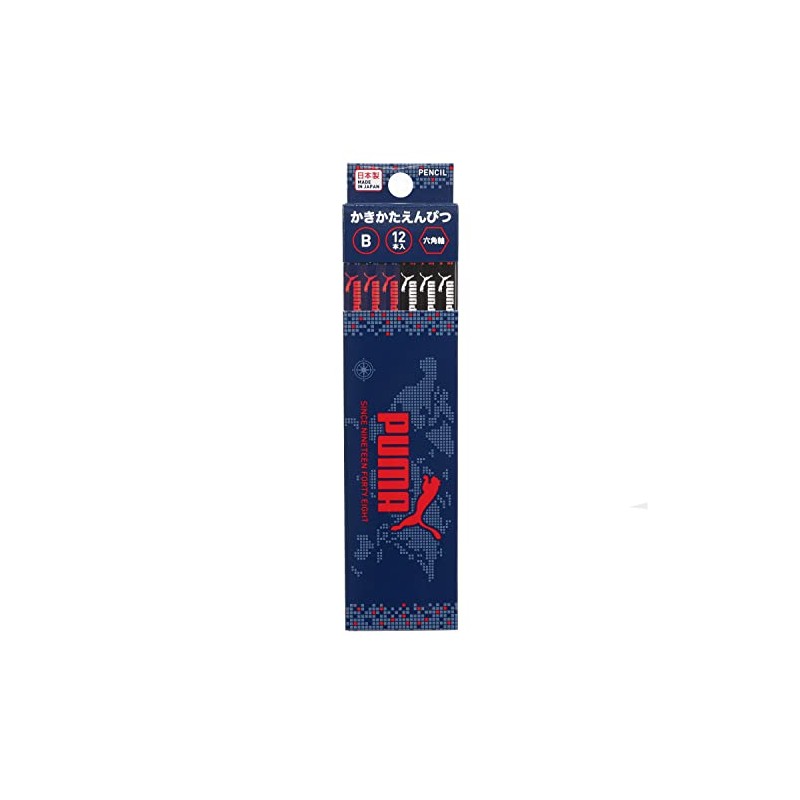 Kutsuwa PM323 Puma Shakata Pencil, B, 1 Dozen
