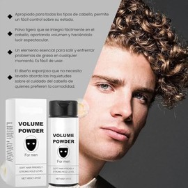 2 Piezas Cepillo Voluminizador Peine y Polvo Textura Voluminizante Barbero Estilista Peluquero Peinado Cabello Hombres Paquete Porta Navaja (Peine... 