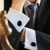 Best Gift for Men Rovtop Mens Cufflinks and Studs, Tuxedo