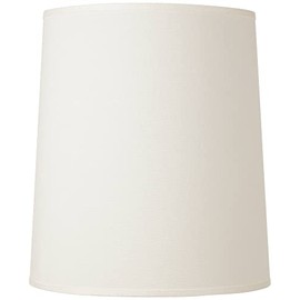 Large Drum Lamp Shade Off-White Fabric 14" Top x 16" Bottom x 18" High Spider with Replacement Harp and Finial Fitting - Springcrest