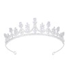 Kamirola Silver Wedding Cubic Zirconia Tiaras and Crowns for Women,