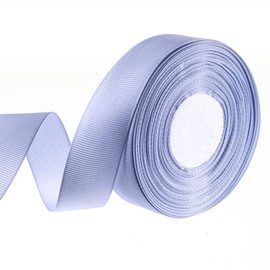 Cinta de grogrén azul claro sólido de 1 pulgada, 25 yardas, perfecta para manualidades, decoración de boda, accesorios para el cabello de bricolaje, lazos para baby shower, costura, paquete de regalo,