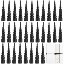Nkiy Quen 30 Pcs Wood Anchor Stripped Screw Hole Repair Kits-Door Hinge Hole Repair Kits Fit Screws Sizes #2 to #18-Adjustable Wall Anchors for Wood Door Drywall Hole Repair