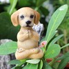 Yoga Dog Figurine Set Dog Doing Yoga Statue Miniature Garden