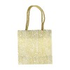 Caspari Pebble Small Square Gift Bag in Gold, 1 Count