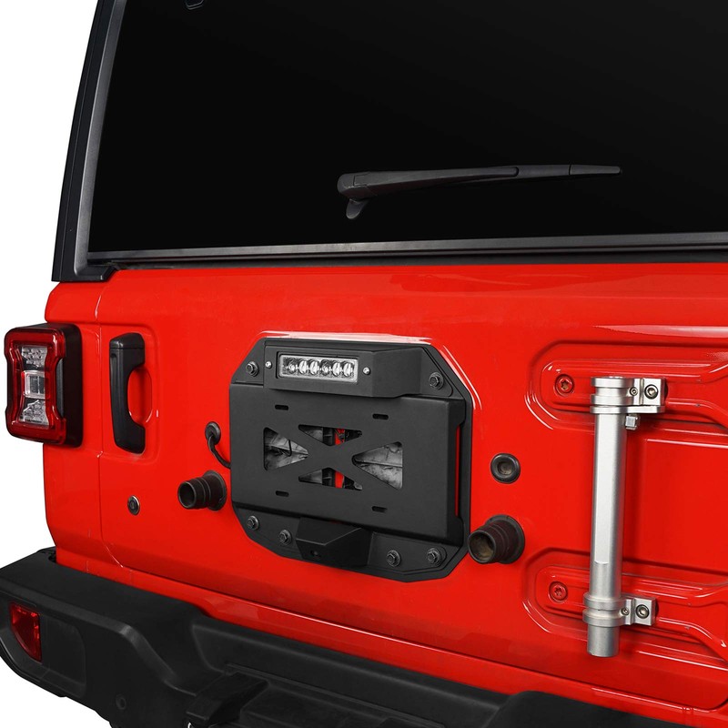 u-Box JL Wrangler Spare Tire Delete License Plate Relocation Kit