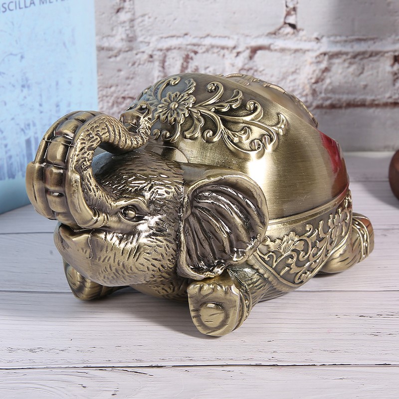 Metal Ashtray with Cover Male Gift Sealed Anti Fall Windproof