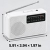 Portable AM/FM Emergency Radio – Battery-Powered Compact Radio with Telescopic