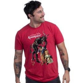 Gruss Vom Krampus! | (Greetings from) Germanic Christmas Demon Unisex T-Shirt, Red, Large