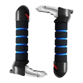 MKtoko 2 Pack Blue Car Door Handle Assist for Elderly and Disabled, Portable Mobility Aid Support Handle, Heavy Duty Automotive Assist Handle for Seniors, Handicapped and Pregnant Women