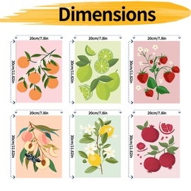 YALKIN Pack of 6 Paint by Numbers for Adults, Paint by Numbers, DIY with Brushes and Acrylic Paints, Hand-Painted Oil Painting Canvas for Home Decor, Without Frame (20 x 30 cm)