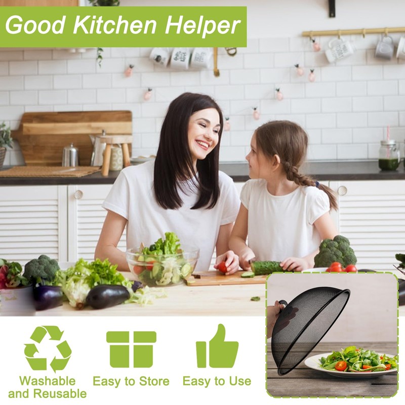 8 Pcs Metal Mesh Food Cover 14" 12" 11" 10"