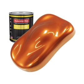 Restoration Shop - Firemist Orange Acrylic Enamel Auto Paint - Quart Paint Color Only - Professional Single Stage High Gloss Automotive, Car, Truck, Equipment Coating, 2.8 VOC