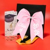 Class of 2026 Graduation Bow - Pink Sparkling Graduation Cap