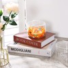 KEKEHOME 11oz Glass Candy Dish with Lid Covered Candy Bowl
