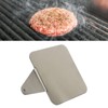 Burger Smasher 304 Stainless Steel Square Handheld Burger Press Wooden