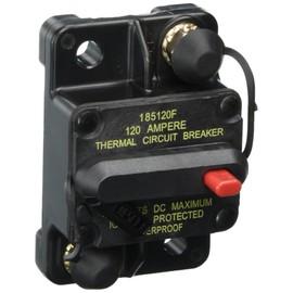 Bussmann BP/CB185-120 Waterproof High Amp Flush Mount Type III (3) Circuit Breaker (120 Amp), 1 Pack