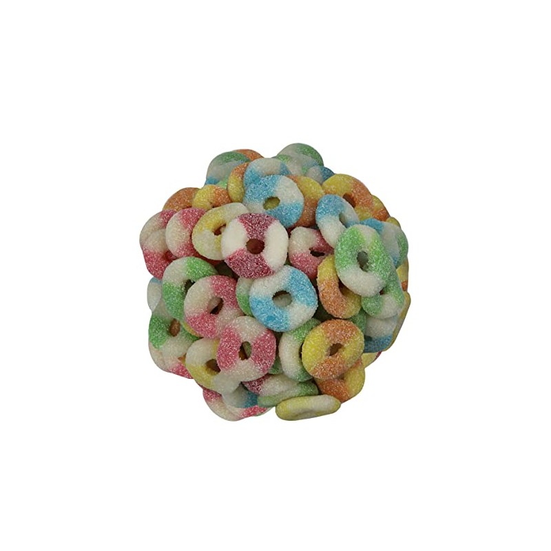 Smarty Stop Mini Sour Gummy Rings Candy GummiRoos (Assorted, 2.2