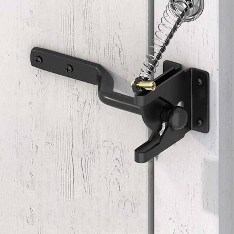 MARRTEUM Heavy Duty Self Locking Gate Gravity Latch Automatic Spring