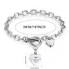 RJCMJDEU Heart Urn Bracelet for Ashes Women Men Memorial Pendant