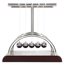 Swinging Balls, Anxiety Reduction Swinging Balance Balls Plastic and Iron for School (Large Model 18x15x18/7.1x5.9x7.1in)