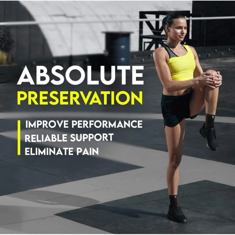 Langov Ankle Brace Compression Sleeve Ankle Unisex Compressor Brace Pair