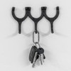 Woodside Cast Iron Wall Mounted Triple Horseshoe Hook Coat/Hat/Key Rack,