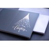 CLEVER SIGNS Silver Foil Holiday Cards, Christmas Cards, Pack of