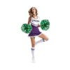 Hooshing 2 Pack Cheerleading Pom Poms Green and Silver with