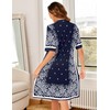 Bloggerlove Nightgowns for Women Soft Cotton Housecoat Casual House Dress