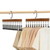 Closet Organizer with 12 Clips, Space Saving Hangers for Clothes,