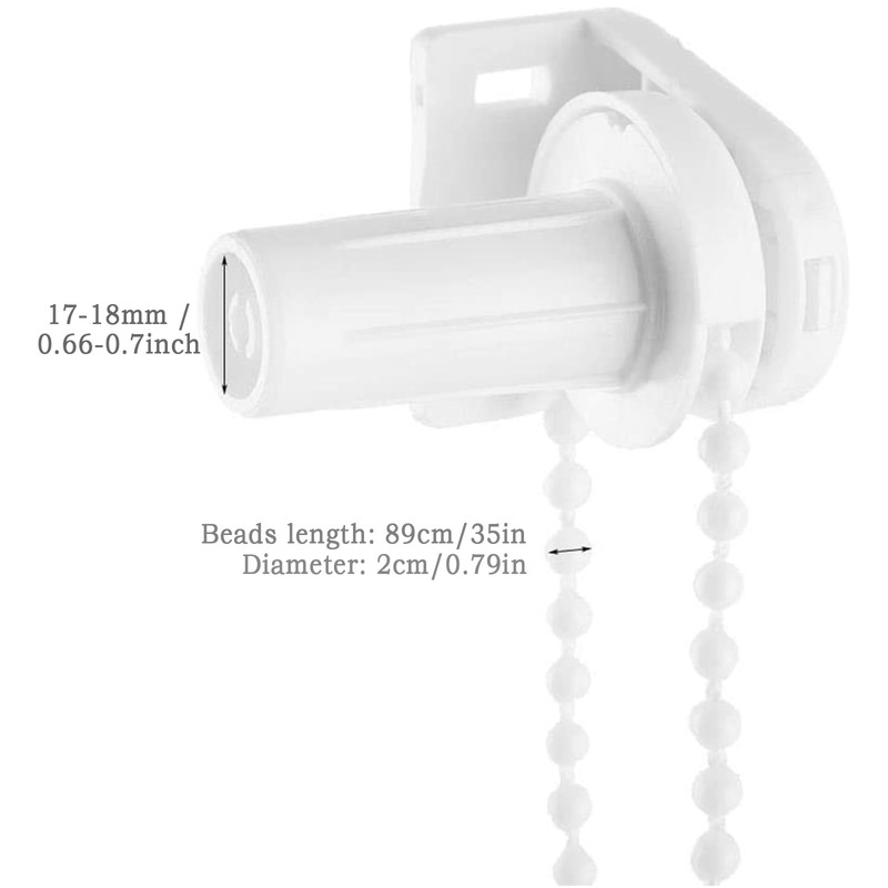 2 Kit Roller Blind Holder Window 17 mm Roller Blind