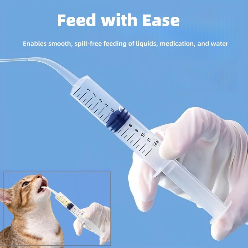 Pet Nursing Kit, Kitten Bottle Feeding Set with Nursing Nipples,