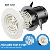 Hon&Guan 75mm Round Adjustable Air Vent with Flyscreen Mesh 3