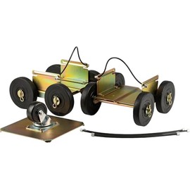 Drivable Steerable Snowmobile Dollies – Standard, Fits Skis Up to 7” Wide, All-Terrain Wheels, Heavy-Duty, for Grass, Gravel, Pavement, and Dirt