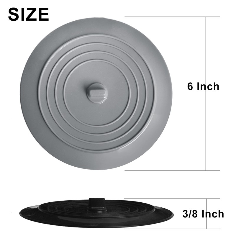 2 Pack - Black and Gray 6" Kitchen Sink and
