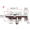 1/2Pack Stainless Steel 316 Door Window Lock Latch ，Marine Barrel