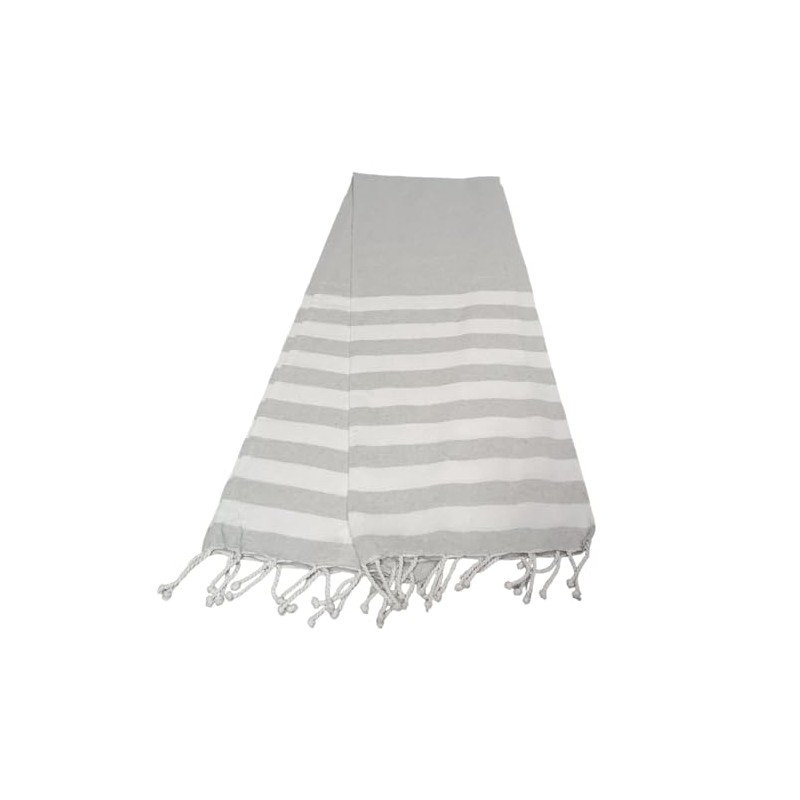 Atout Ciel Fouta Beach Towel, Striped with Fringes 90 x