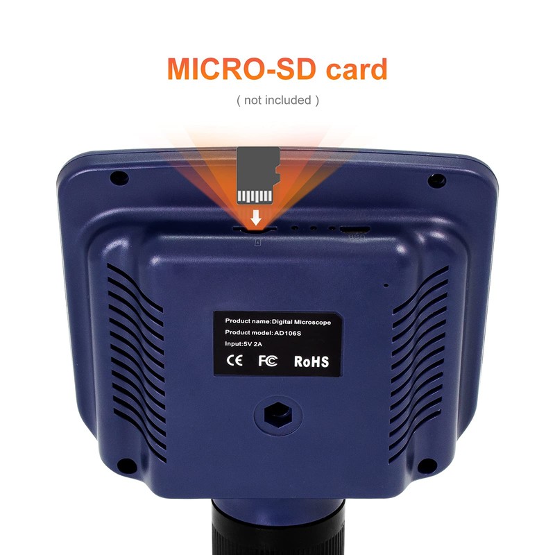 Andonstar AD106S USB Digital Microscope, 4.3" Screen Microscope for Soldering/PCB/Watch/Phone