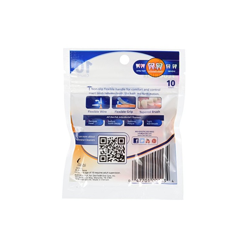 DenTek Easy Brush Interdental Cleaners | Brushes Between Teeth |