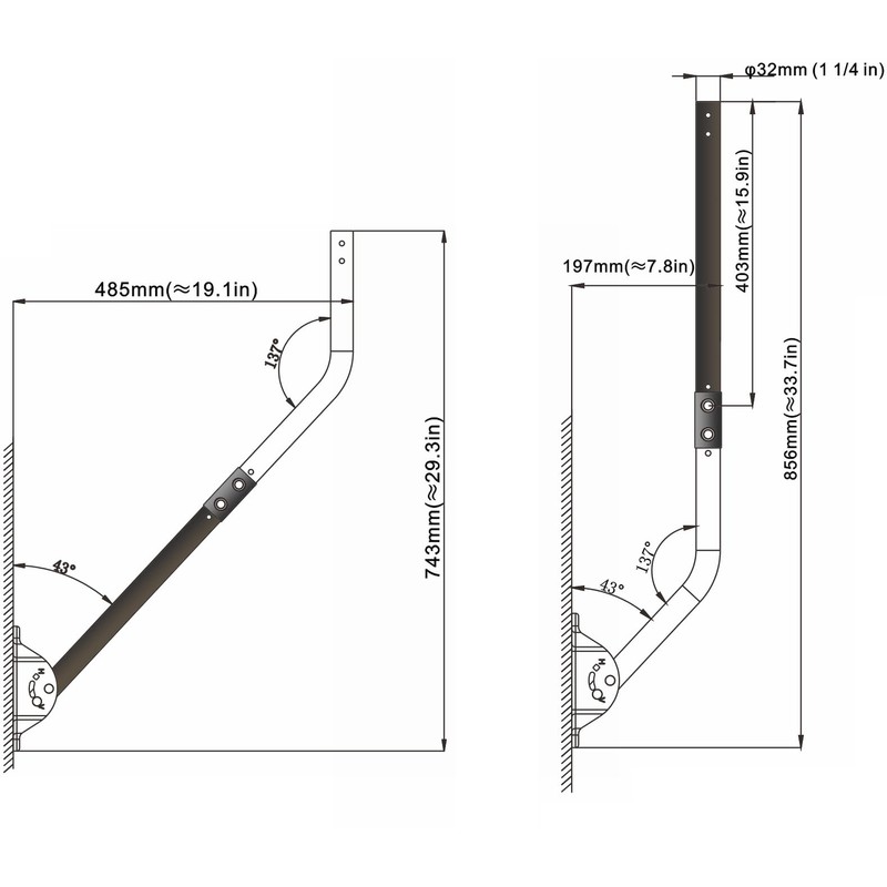 Extension Pole - Easy Installation, Solid Structure, Weather Proof (1