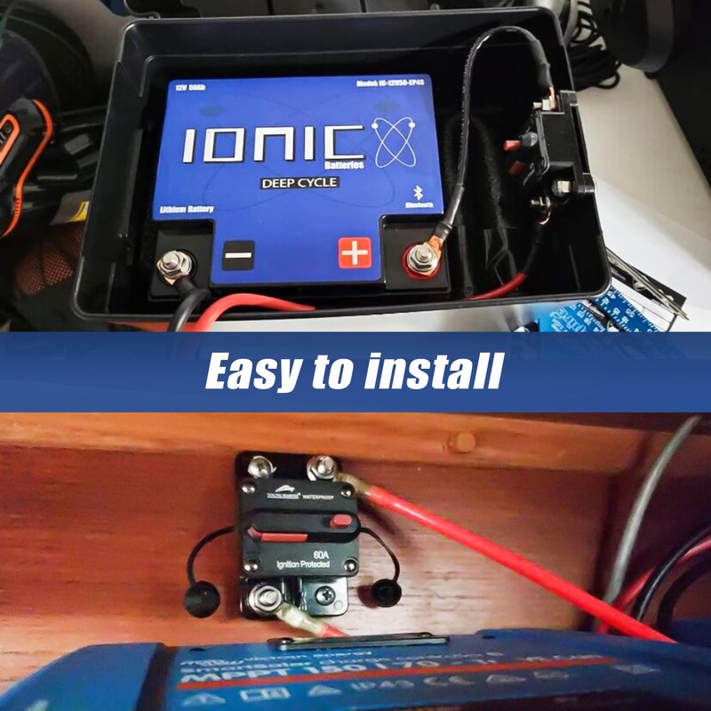 Young Marine Circuit Breaker for Boat Trolling with Manual Reset,Water